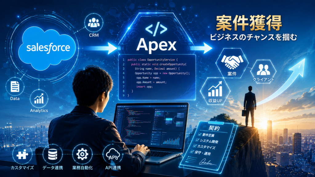 Salesforceのプログラミング言語「Apex」を学べば案件獲得できるのか？フリーランスエンジニアが学ぶべき理由と現実